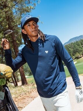 Bad Birdie Velocity Navy Golf Hoodie Size M